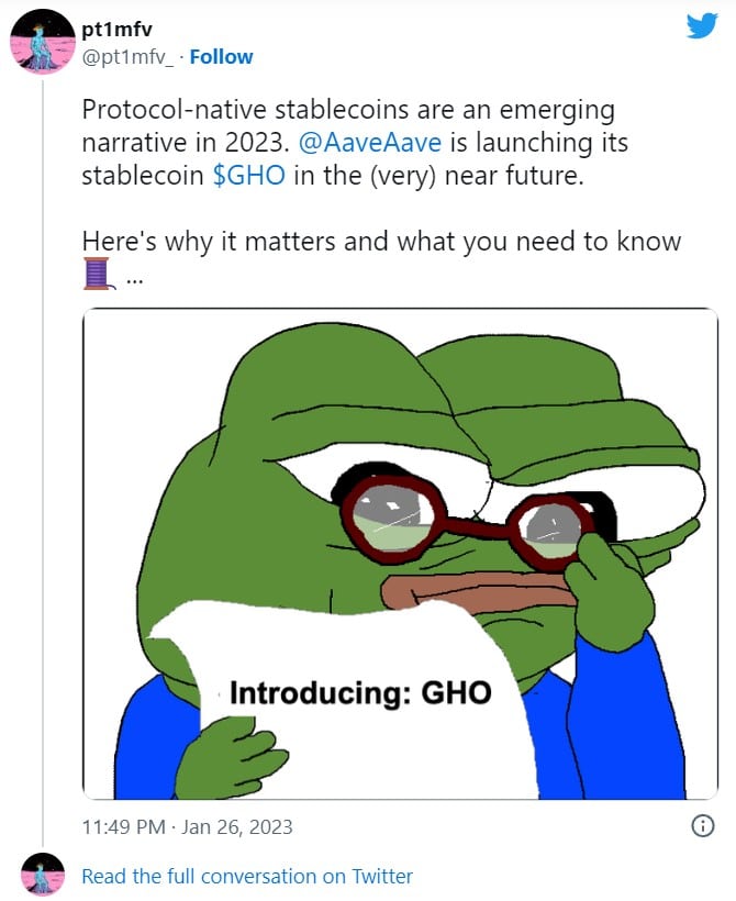 Gho AAve stablecoin